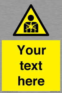 Custom Warning substance or mixture presenting a health hazard